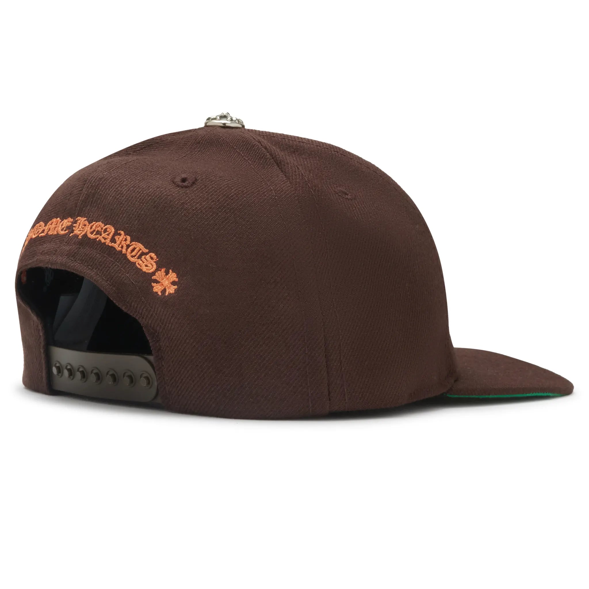 Back Side View of Chrome Hearts CH Brown Baseball Cap 01383 10007CHBHB BROW